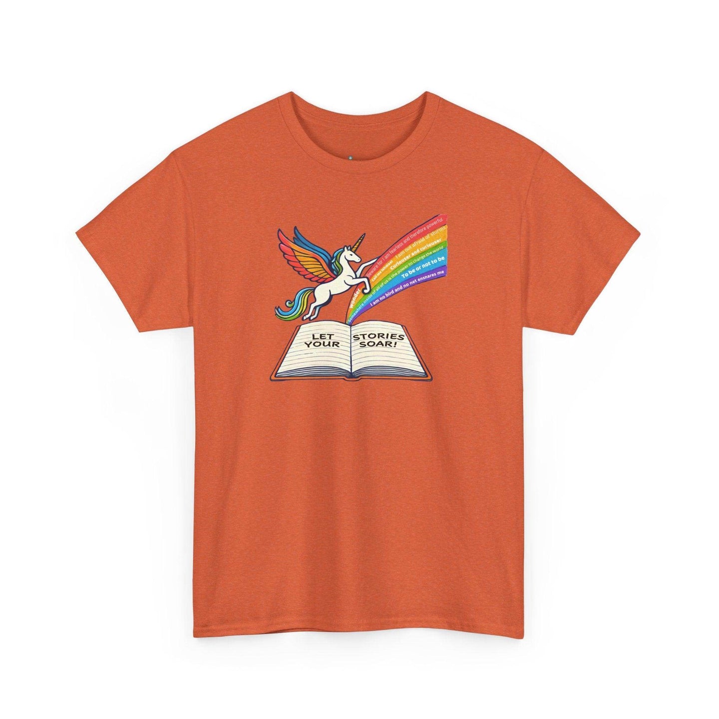 Alicorn Reading - Adult Unisex Heavy Cotton - Brightsee