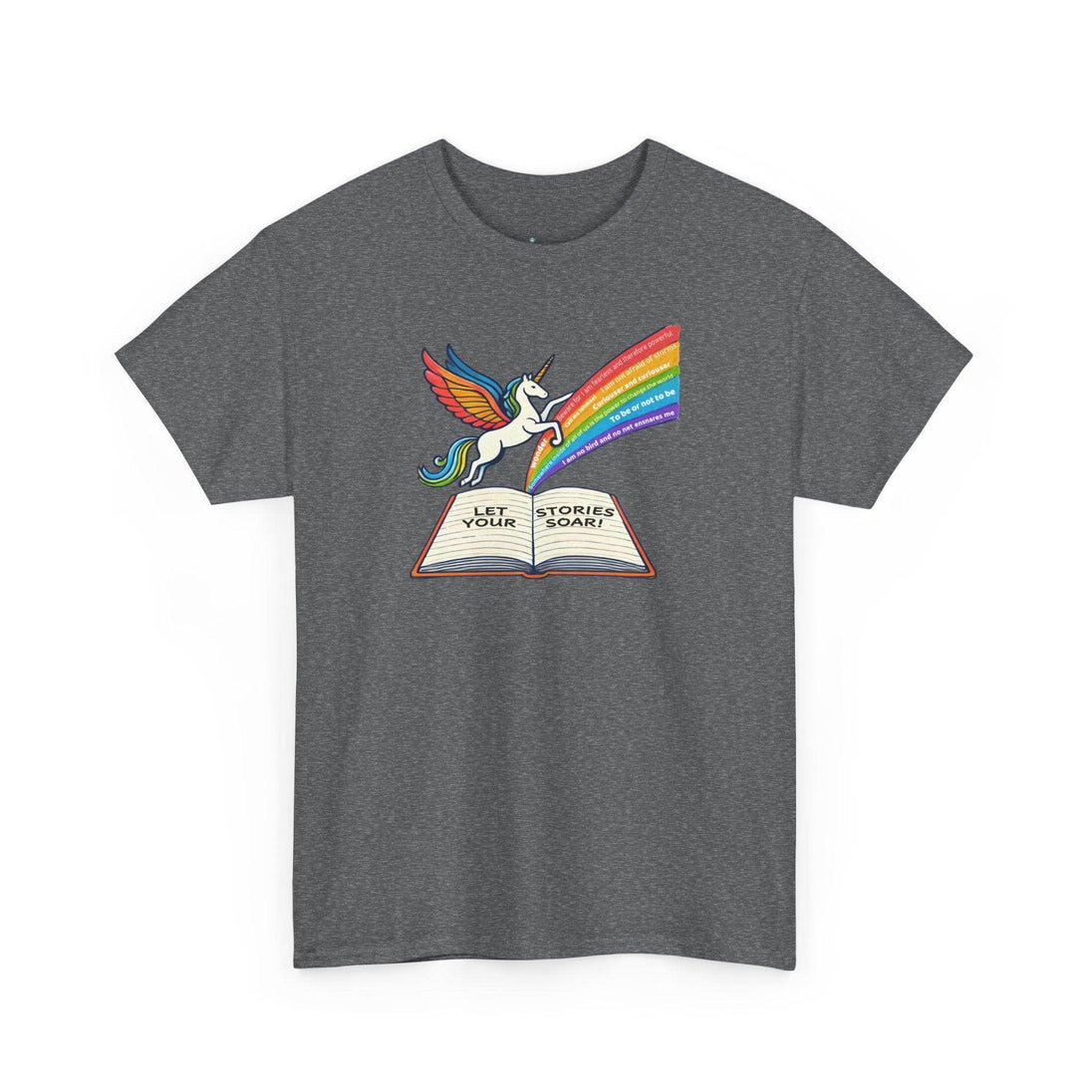 Alicorn Reading - Adult Unisex Heavy Cotton - Brightsee