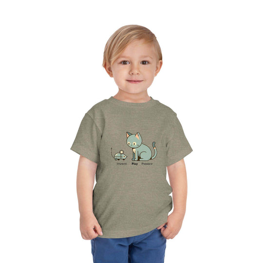 Robot Mouse and Cat - Toddler Short Sleeve - Brightsee