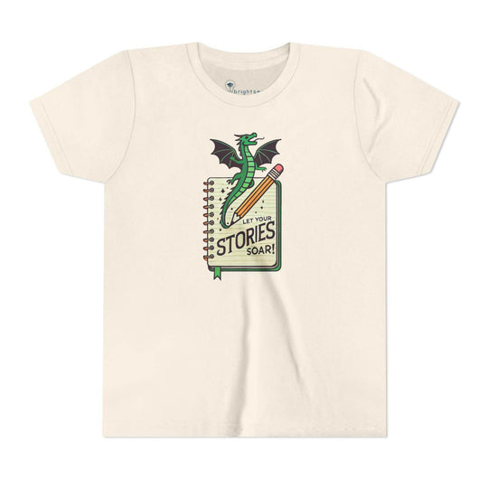 Let Your Stories Soar - Dragon - Youth Short Sleeve - Brightsee