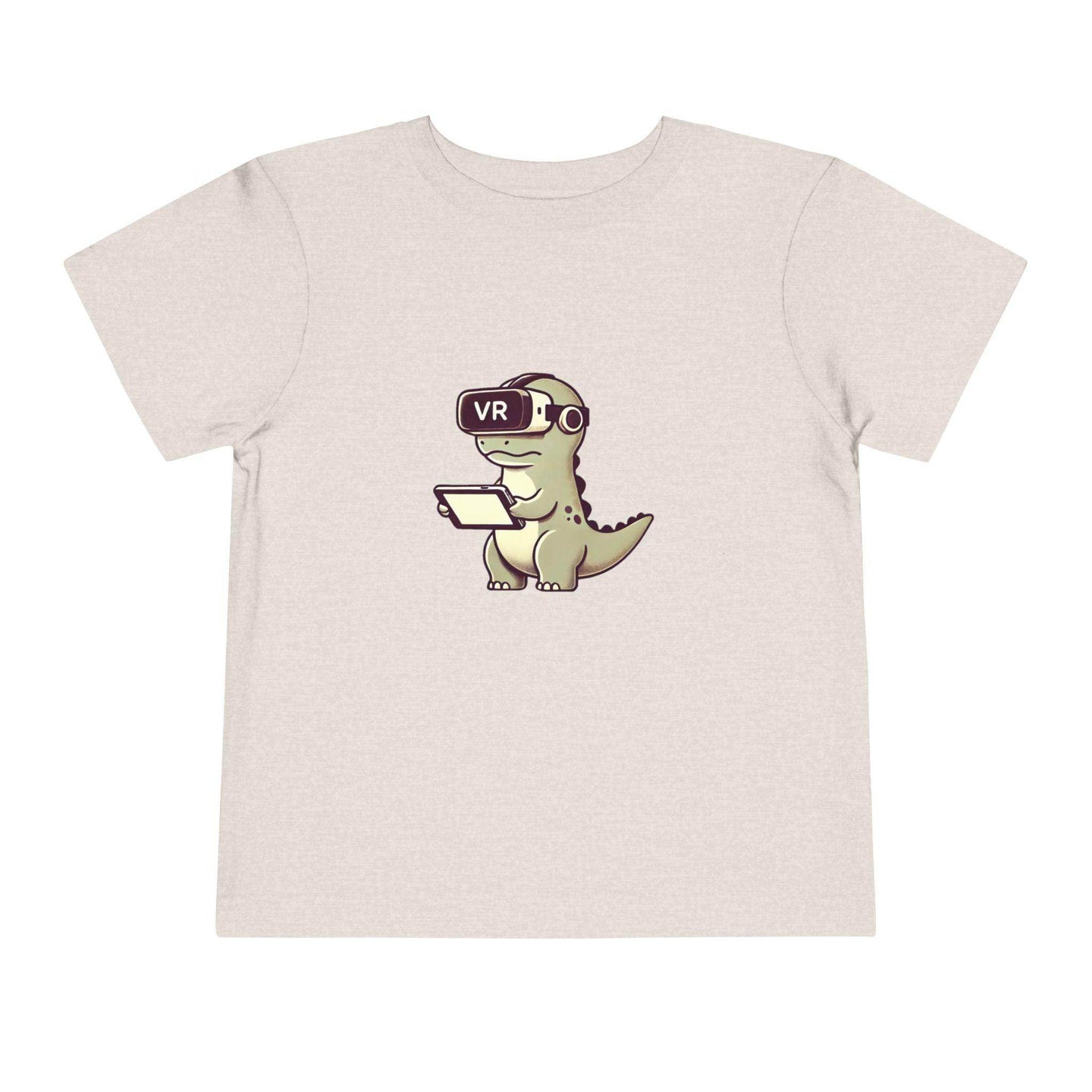 VR Dinosaur - Toddler Short Sleeve Tee - Brightsee