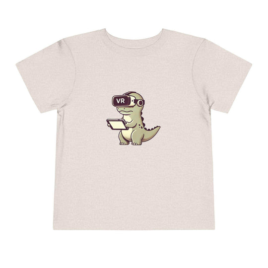 VR Dinosaur - Toddler Short Sleeve Tee - Brightsee