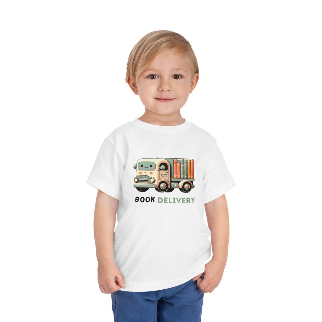 Book Delivery Truck - Toddler Short Sleeve - Brightsee