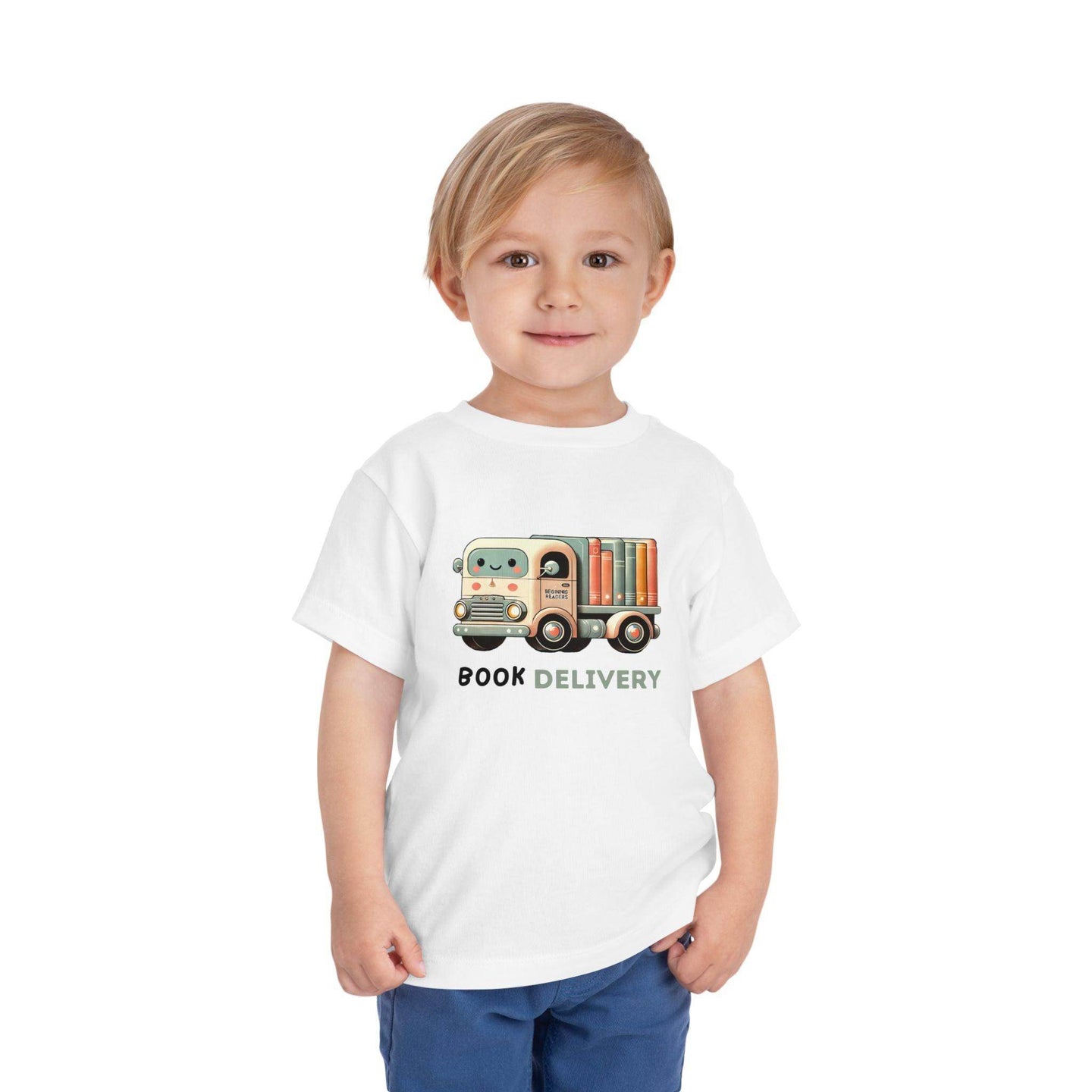Book Delivery Truck - Toddler Short Sleeve - Brightsee