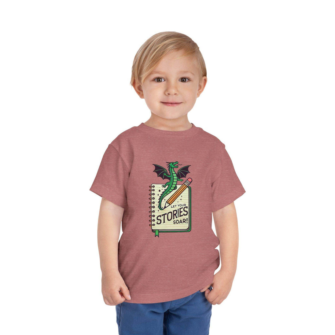 Let Your Stories Soar - Dragon - Toddler Short Sleeve - Brightsee