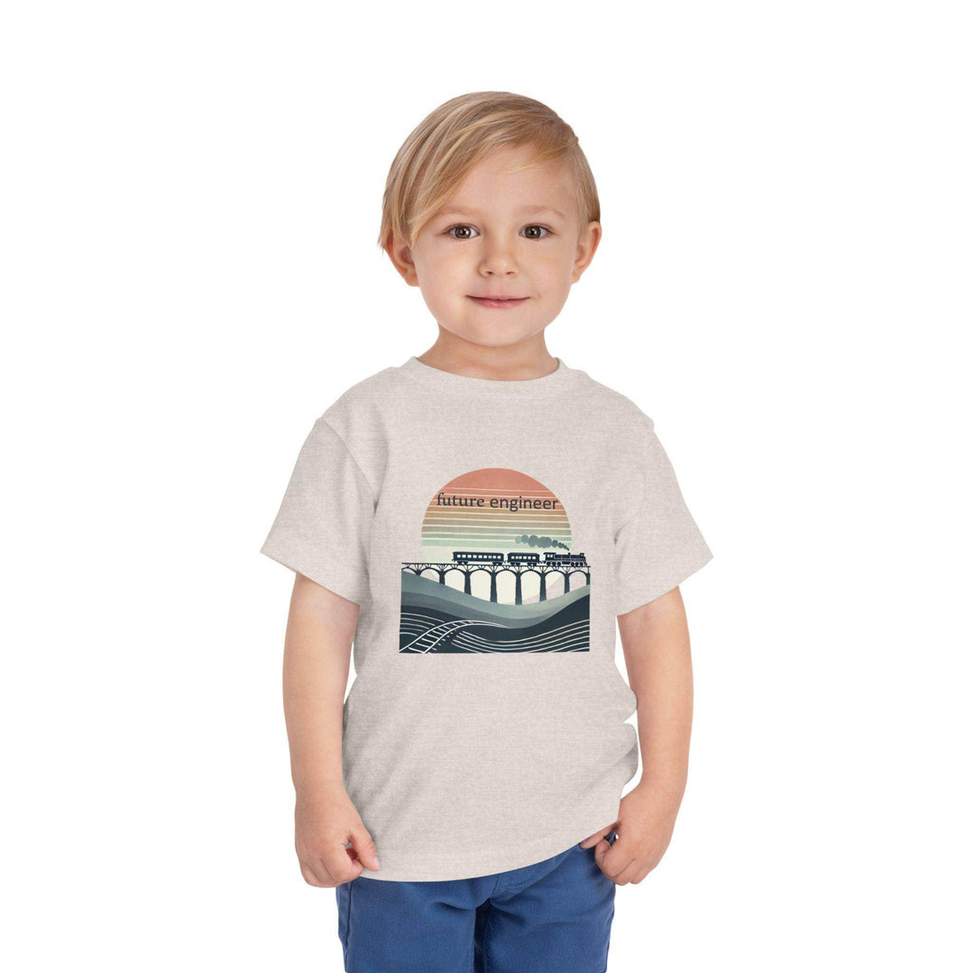 Future Engineer Train - Toddler Short Sleeve - Brightsee