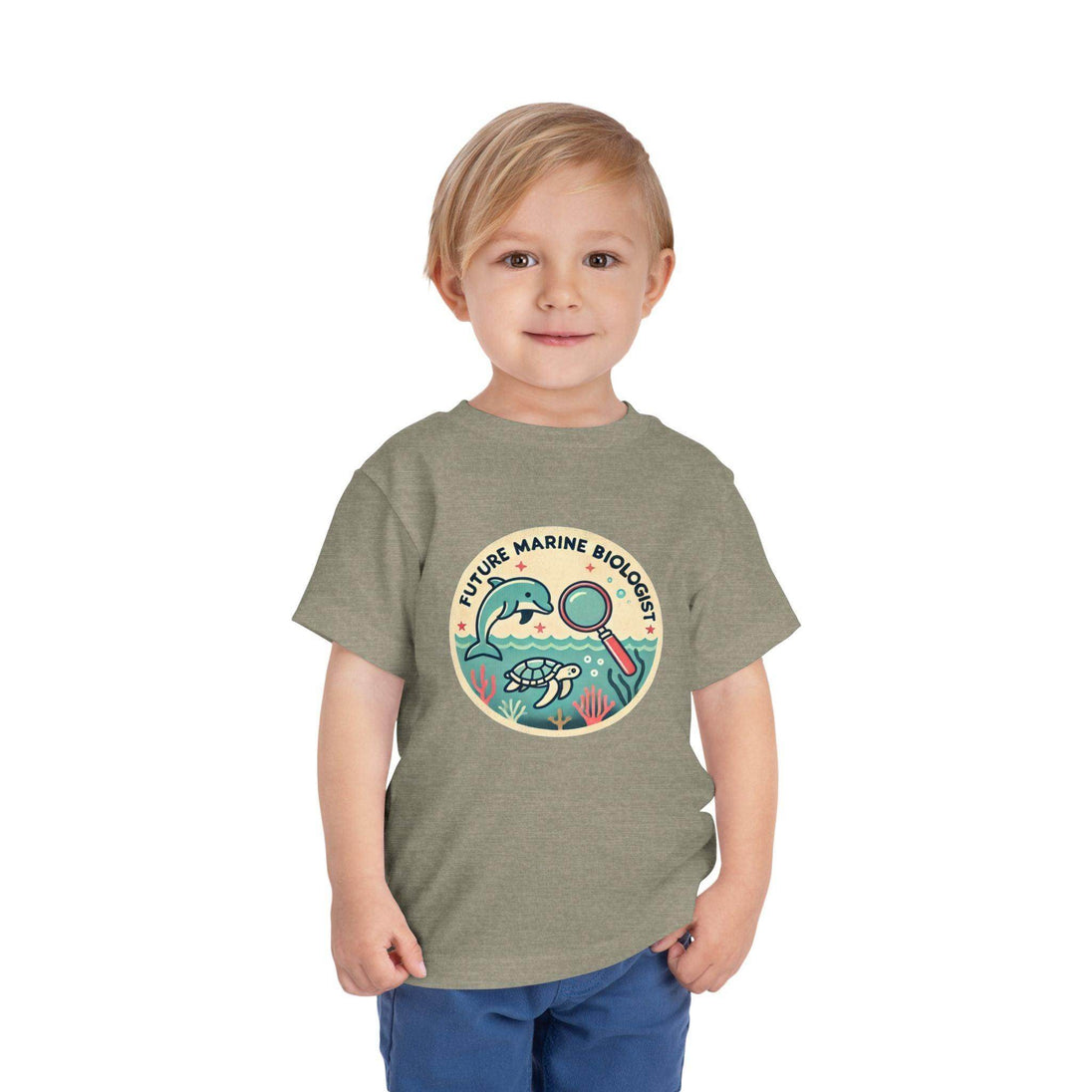 Future Marine Biologist Circle - Toddler Short Sleeve - Brightsee