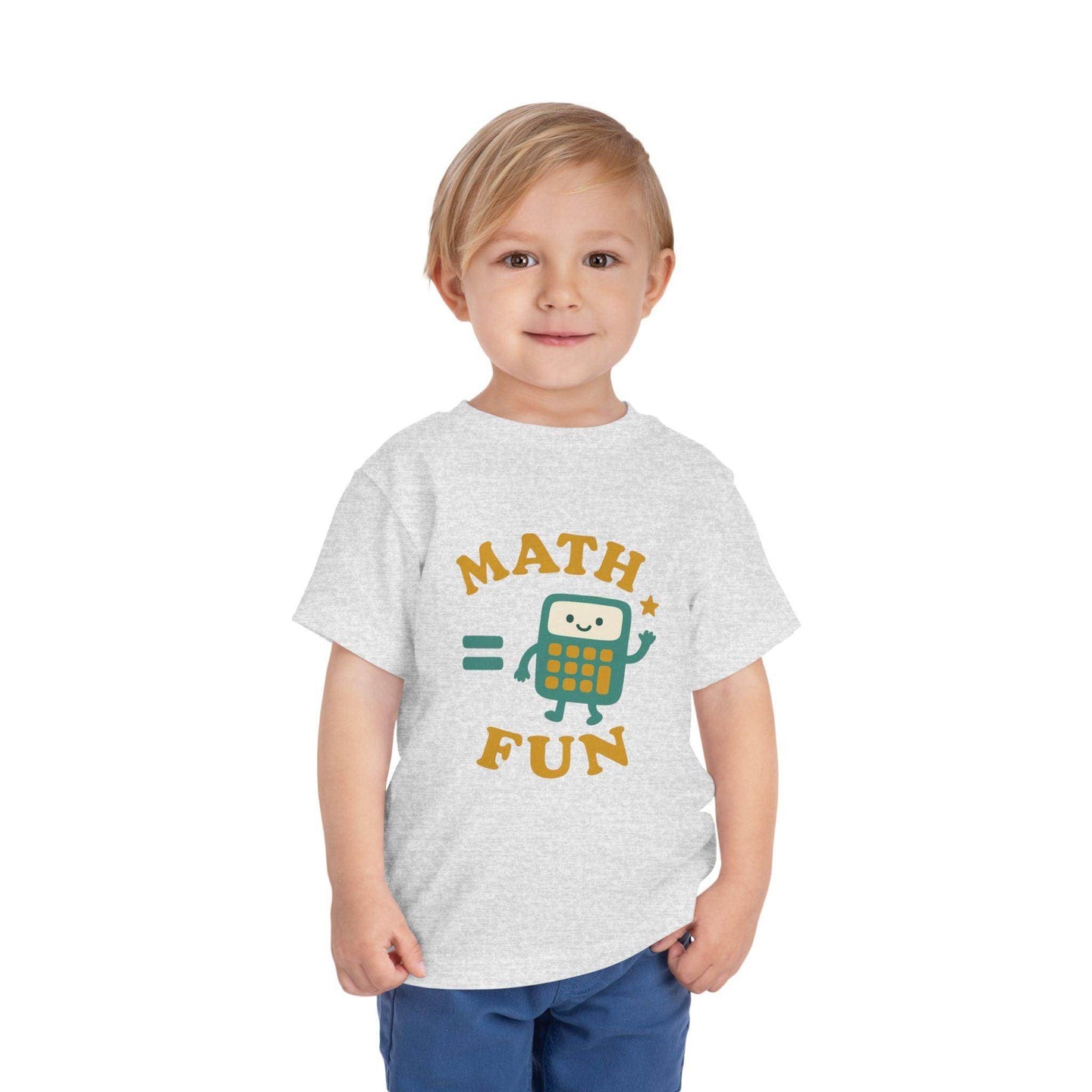 Math is Fun Cute Calculator - Toddler Short Sleeve - Brightsee