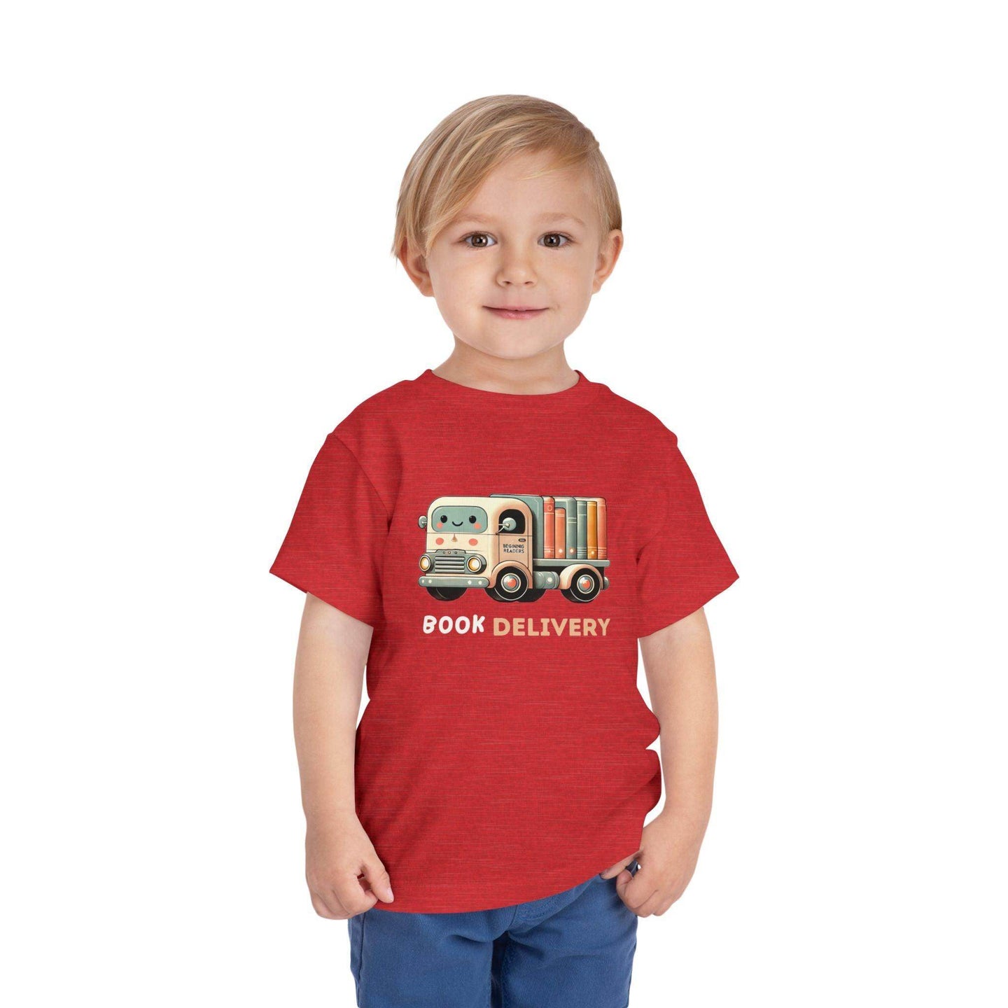 Book Delivery Truck - Toddler Short Sleeve - Brightsee