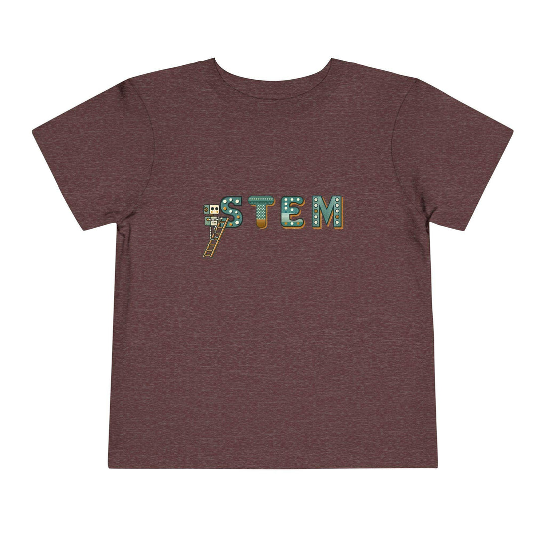 STEM Construction Bot on Ladder - Toddler Short Sleeve - Brightsee