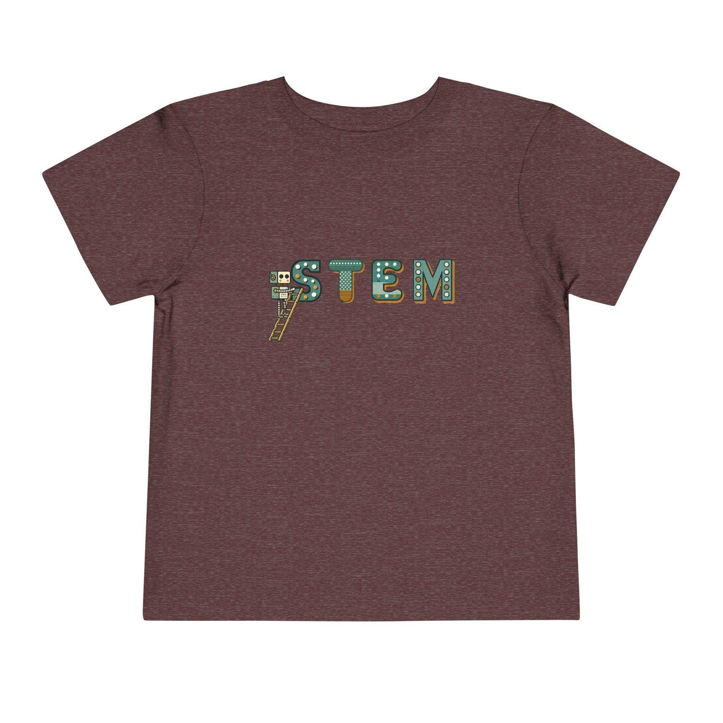 STEM Construction Bot on Ladder - Toddler Short Sleeve - Brightsee