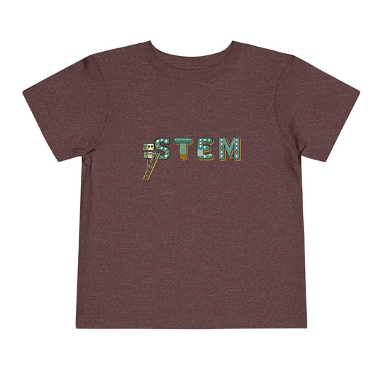 STEM Construction Bot on Ladder - Toddler Short Sleeve - Brightsee