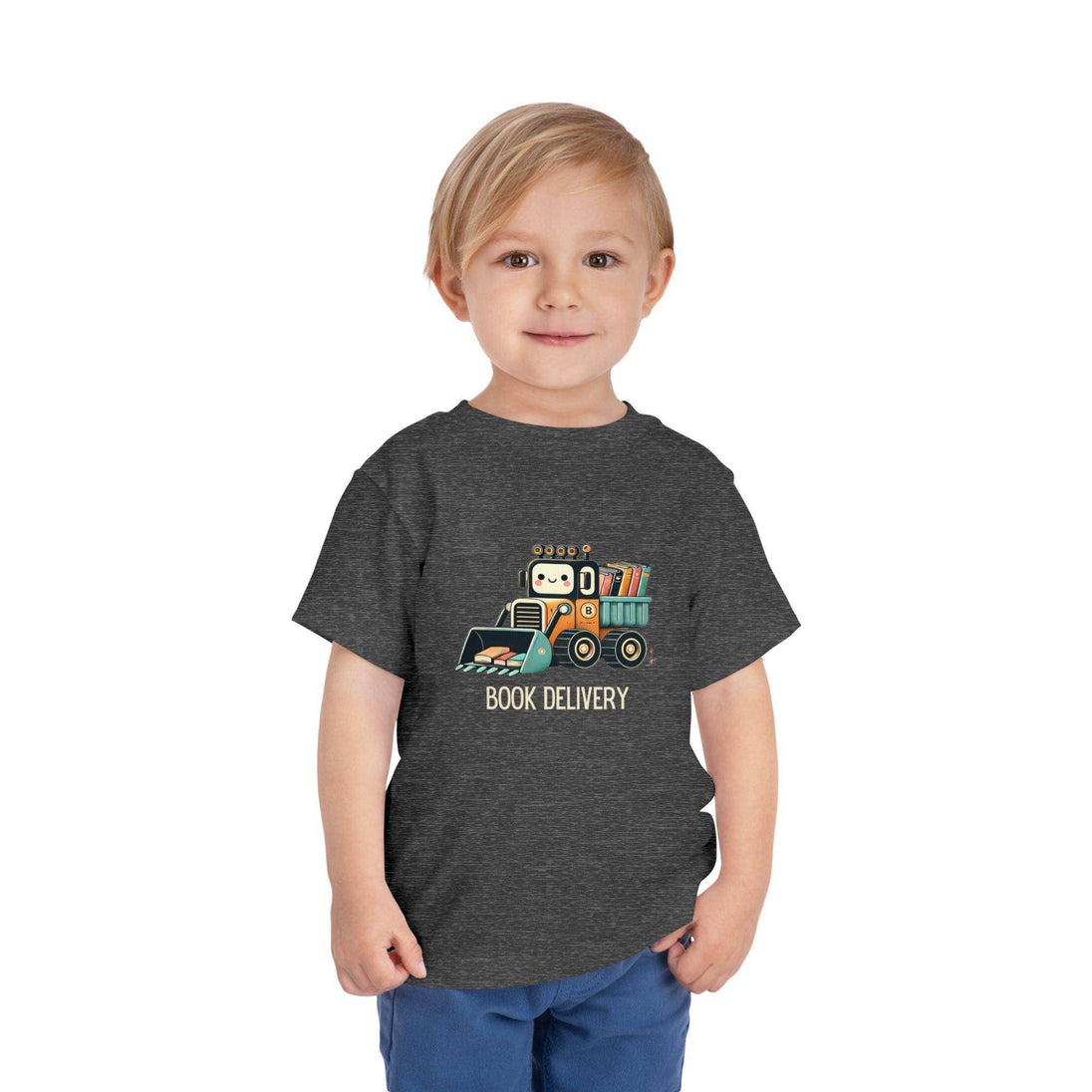 Book Delivery Bulldozer - Toddler Short Sleeve - Brightsee