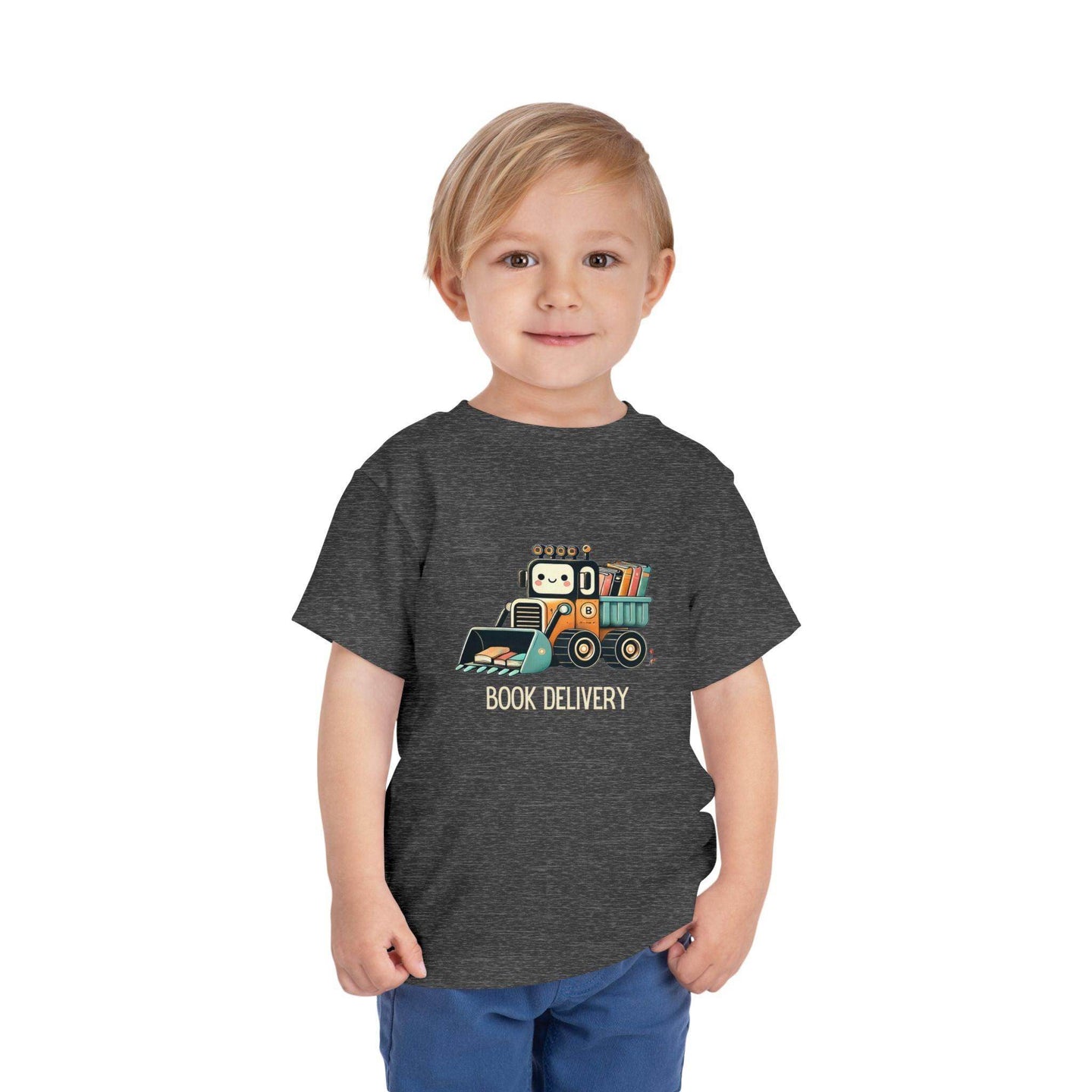 Book Delivery Bulldozer - Toddler Short Sleeve - Brightsee