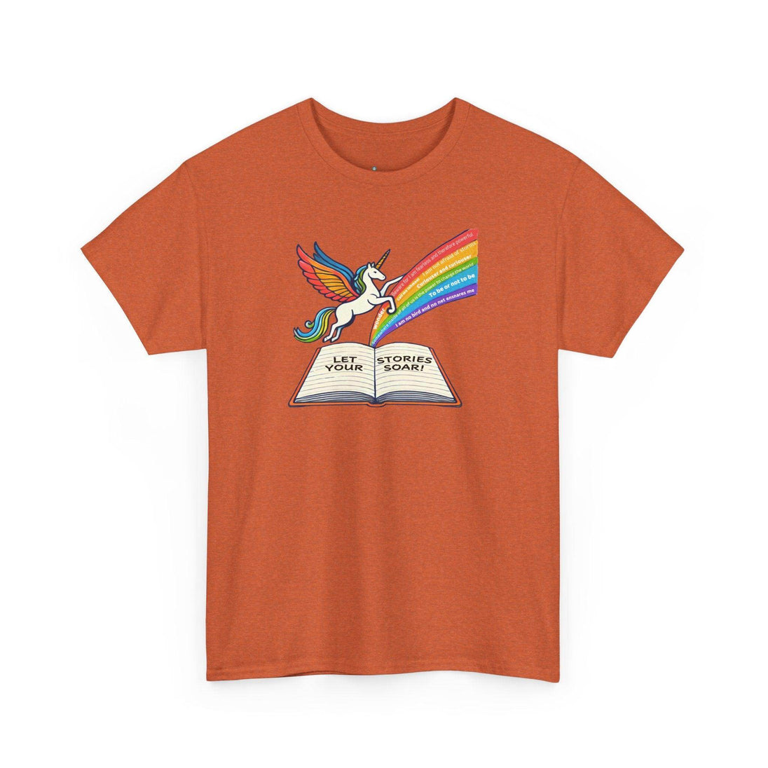 Alicorn Reading - Adult Unisex Heavy Cotton - Brightsee