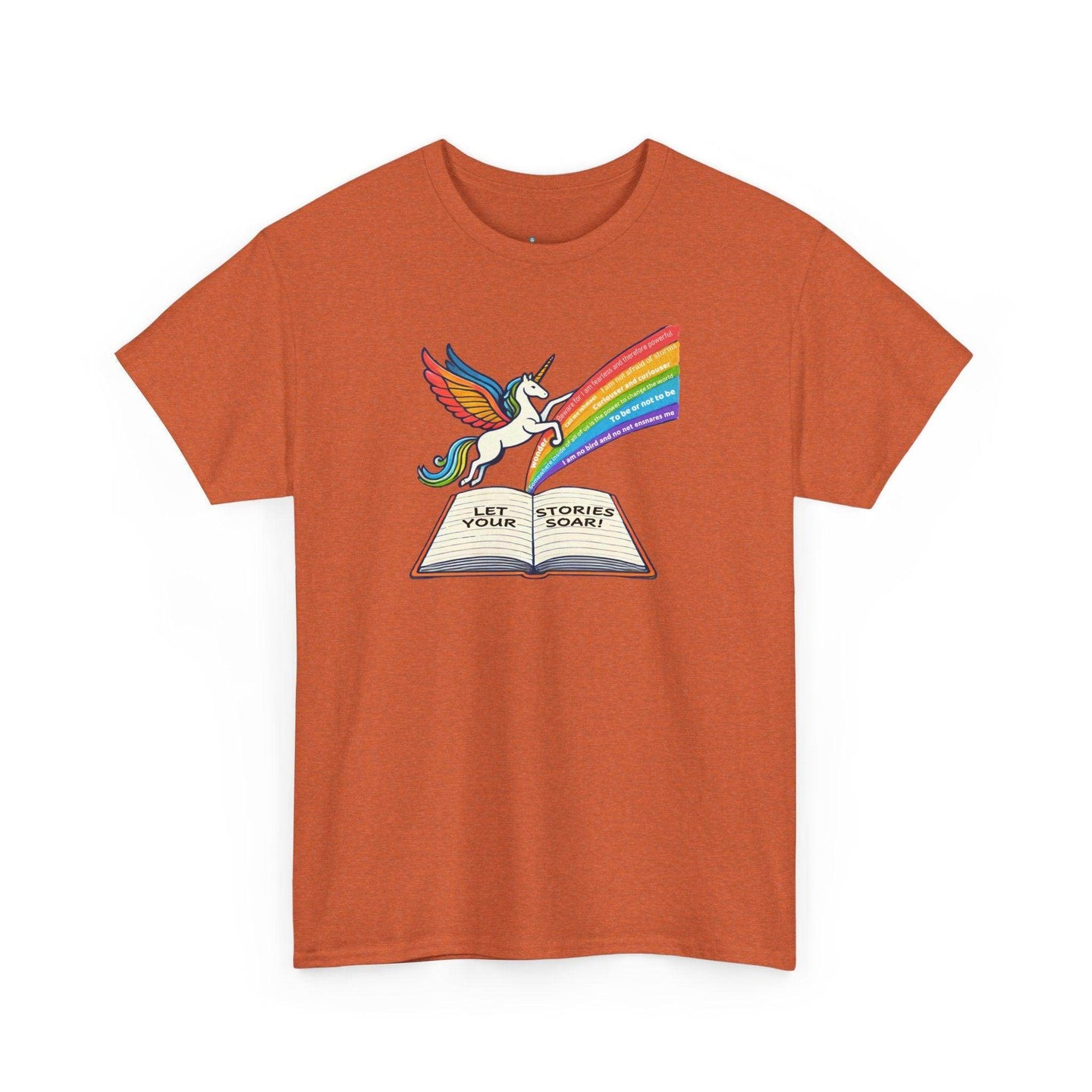 Alicorn Reading - Adult Unisex Heavy Cotton - Brightsee
