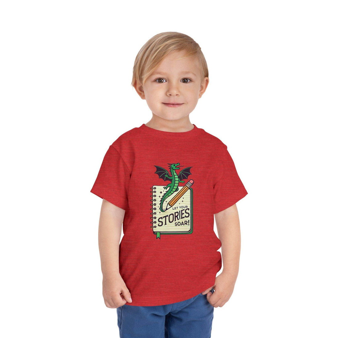 Let Your Stories Soar - Dragon - Toddler Short Sleeve - Brightsee