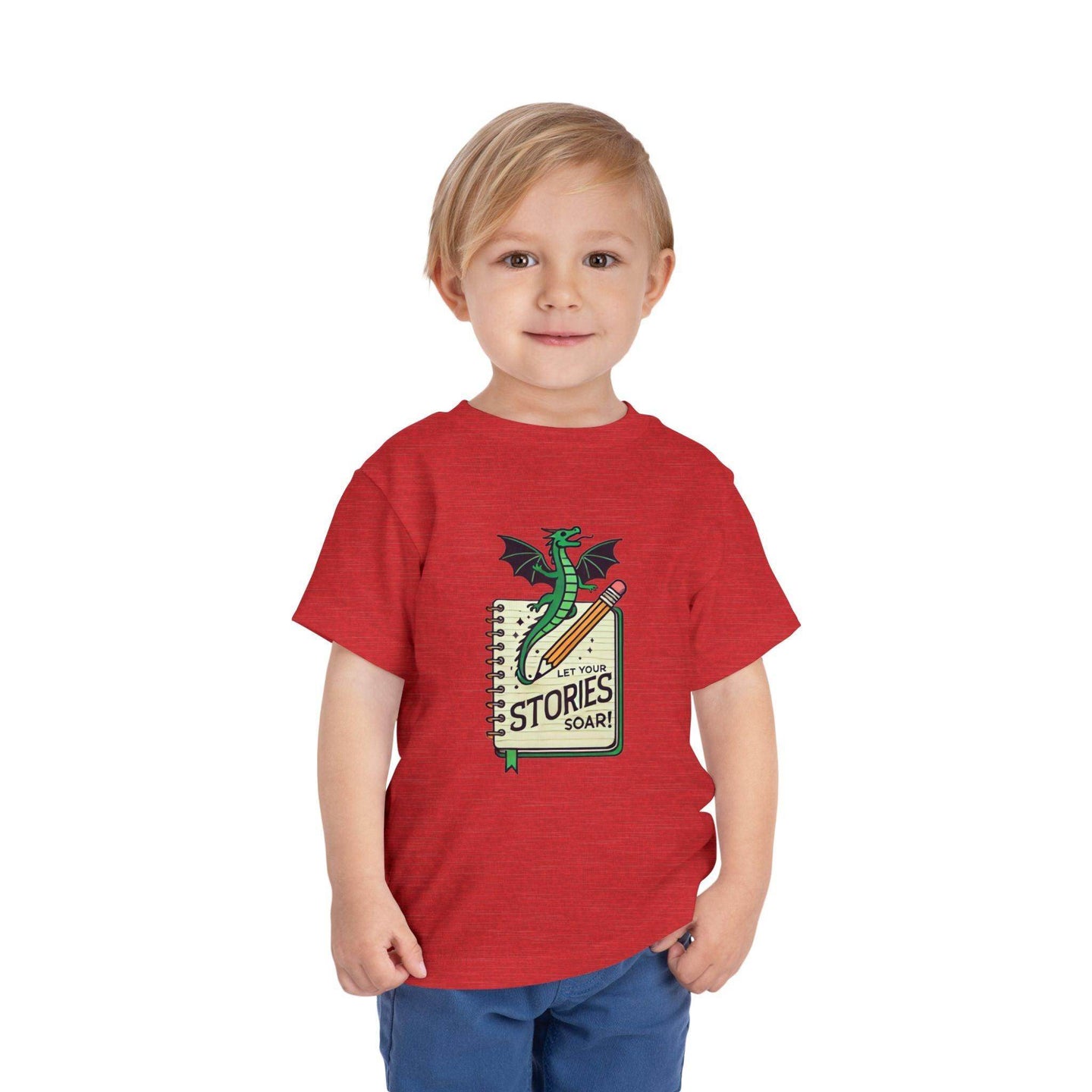 Let Your Stories Soar - Dragon - Toddler Short Sleeve - Brightsee