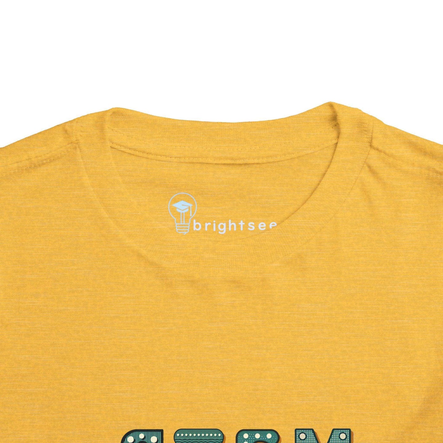 STEM Construction Bot on Ladder - Toddler Short Sleeve - Brightsee