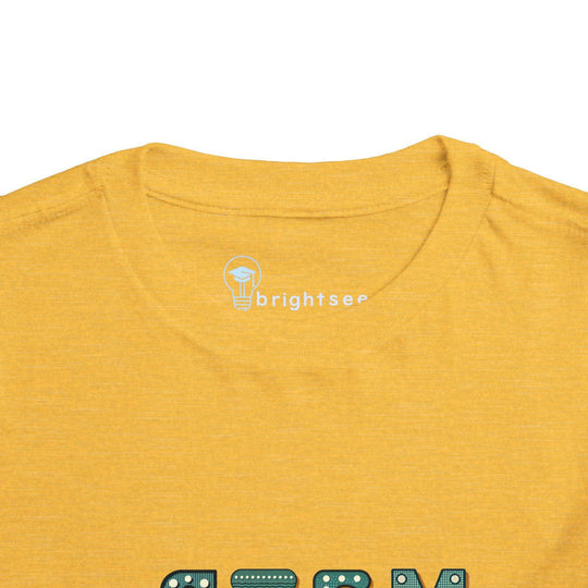 STEM Construction Bot on Ladder - Toddler Short Sleeve - Brightsee