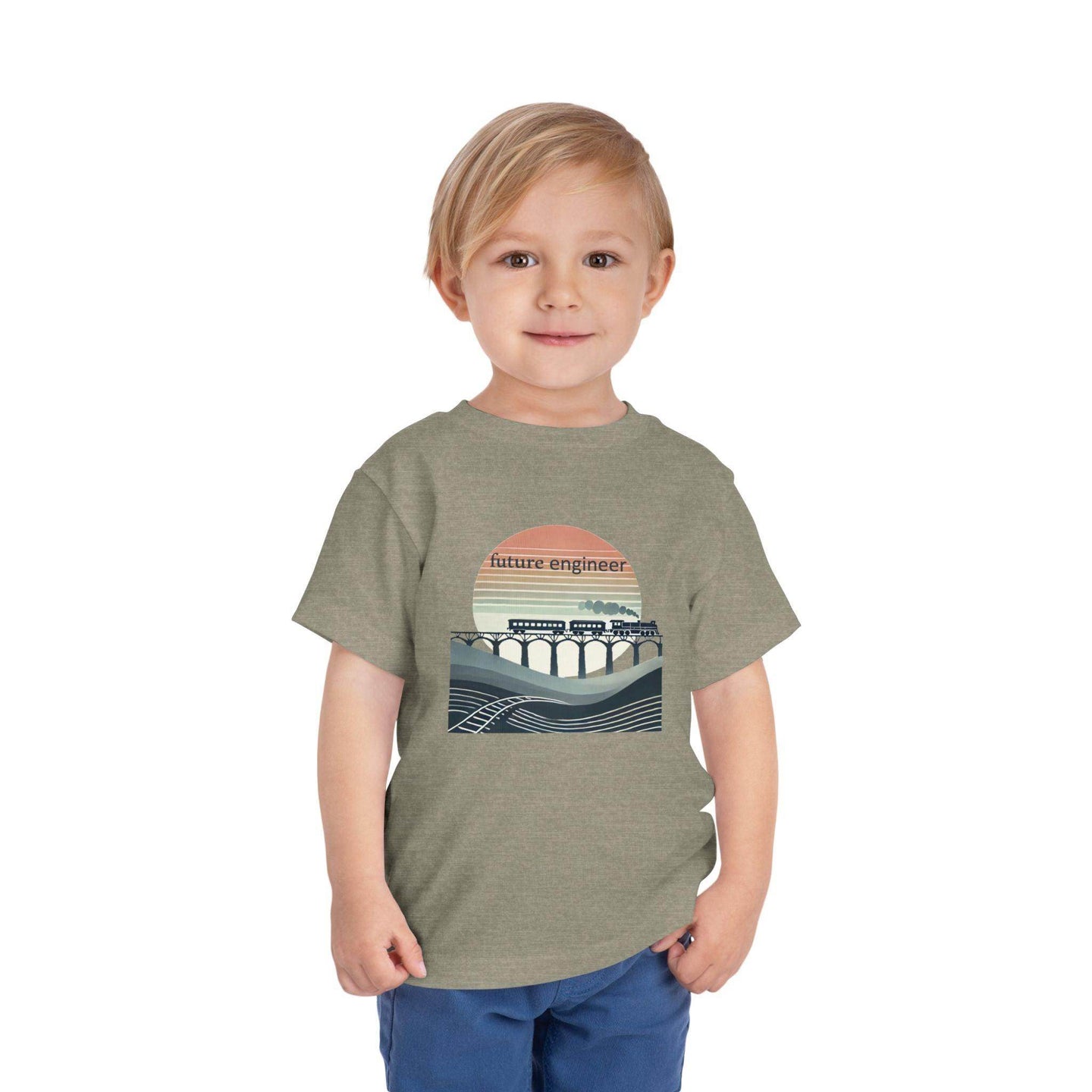 Future Engineer Train - Toddler Short Sleeve - Brightsee