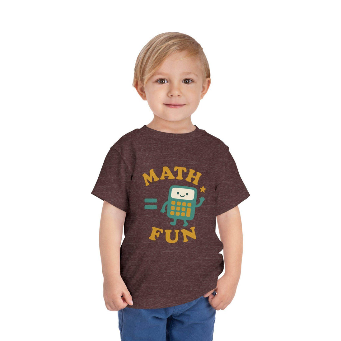 Math is Fun Cute Calculator - Toddler Short Sleeve - Brightsee