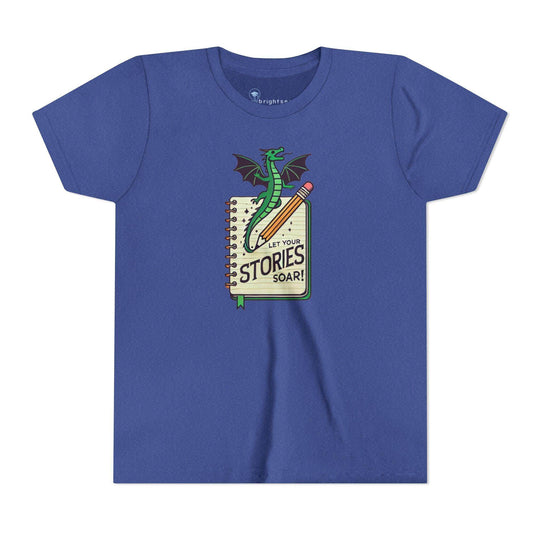 Let Your Stories Soar - Dragon - Youth Short Sleeve - Brightsee