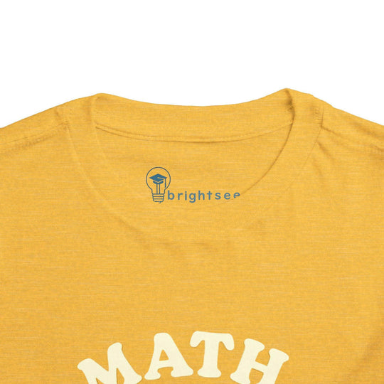 Math is Fun Cute Calculator - Toddler Short Sleeve - Brightsee