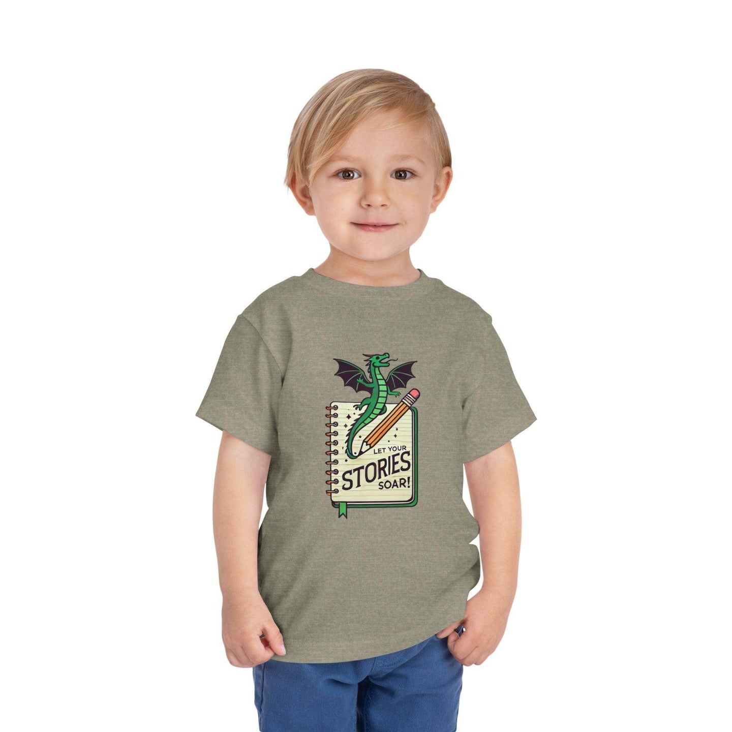 Let Your Stories Soar - Dragon - Toddler Short Sleeve - Brightsee