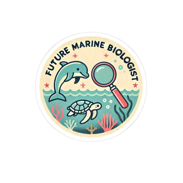 Future Marine Biologist Kiss-Cut Stickers - Brightsee