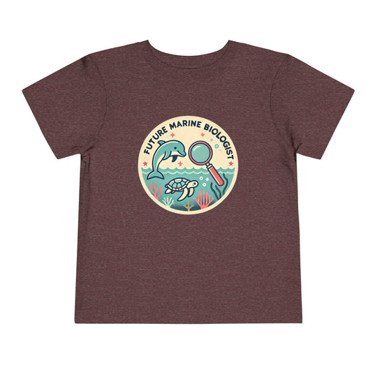 Future Marine Biologist Circle - Toddler Short Sleeve - Brightsee