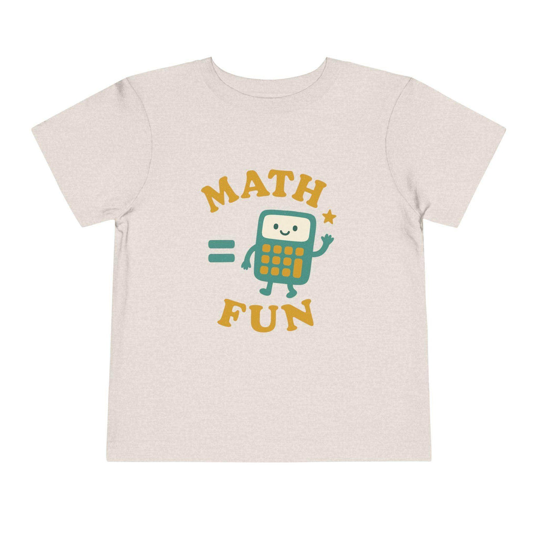 Math is Fun Cute Calculator - Toddler Short Sleeve - Brightsee