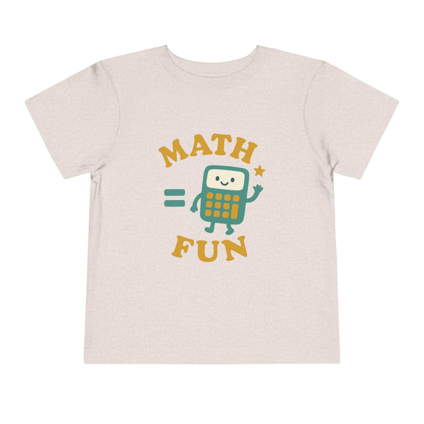 Math is Fun Cute Calculator - Toddler Short Sleeve - Brightsee
