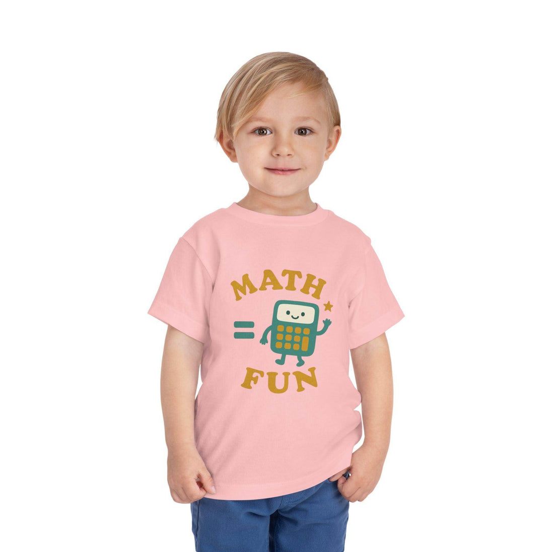 Math is Fun Cute Calculator - Toddler Short Sleeve - Brightsee