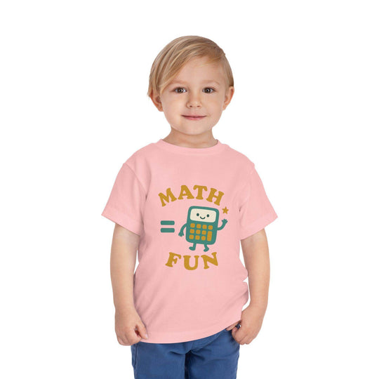 Math is Fun Cute Calculator - Toddler Short Sleeve - Brightsee