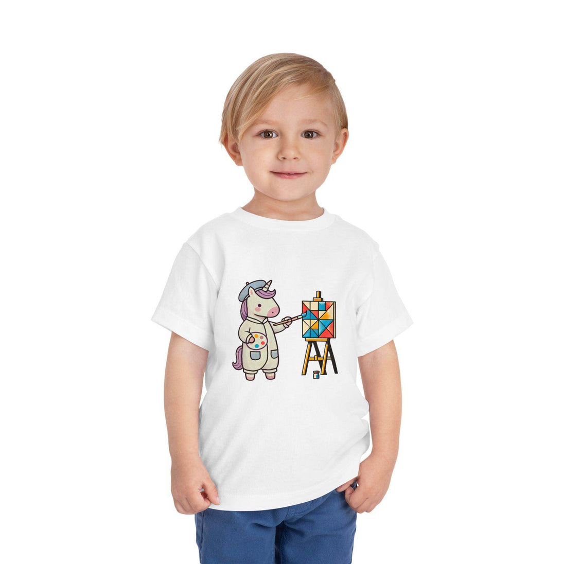 Painting Unicorn - Toddler Short Sleeve - Brightsee