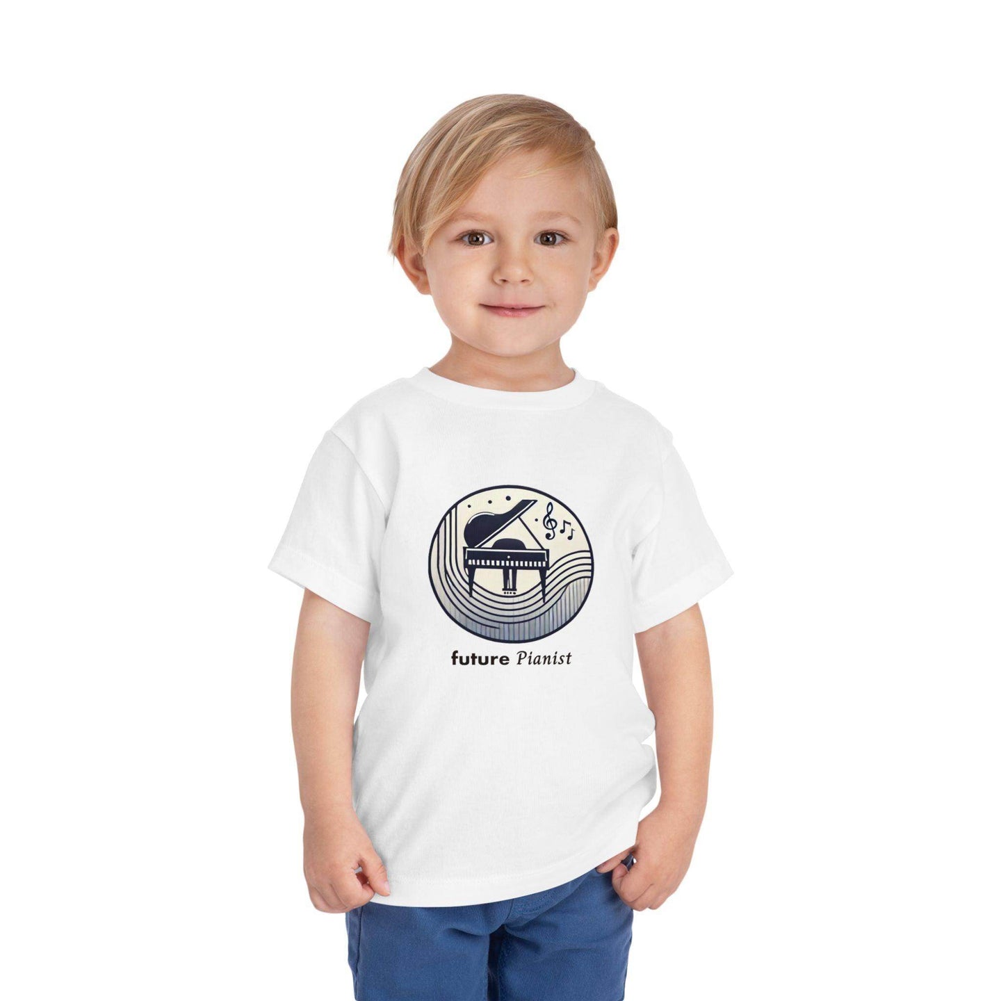 Future Pianist - Toddler Short Sleeve - Brightsee