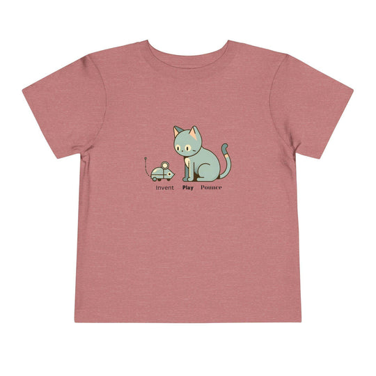 Robot Mouse and Cat - Toddler Short Sleeve - Brightsee