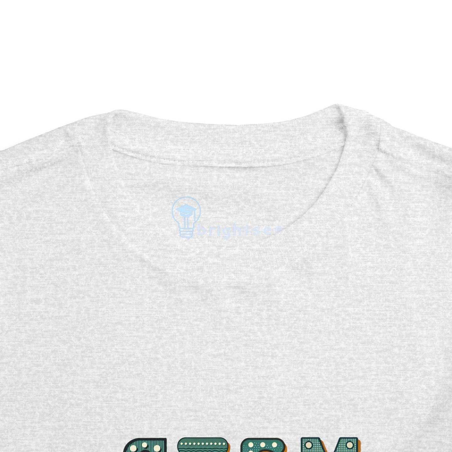 STEM Construction Bot on Ladder - Toddler Short Sleeve - Brightsee
