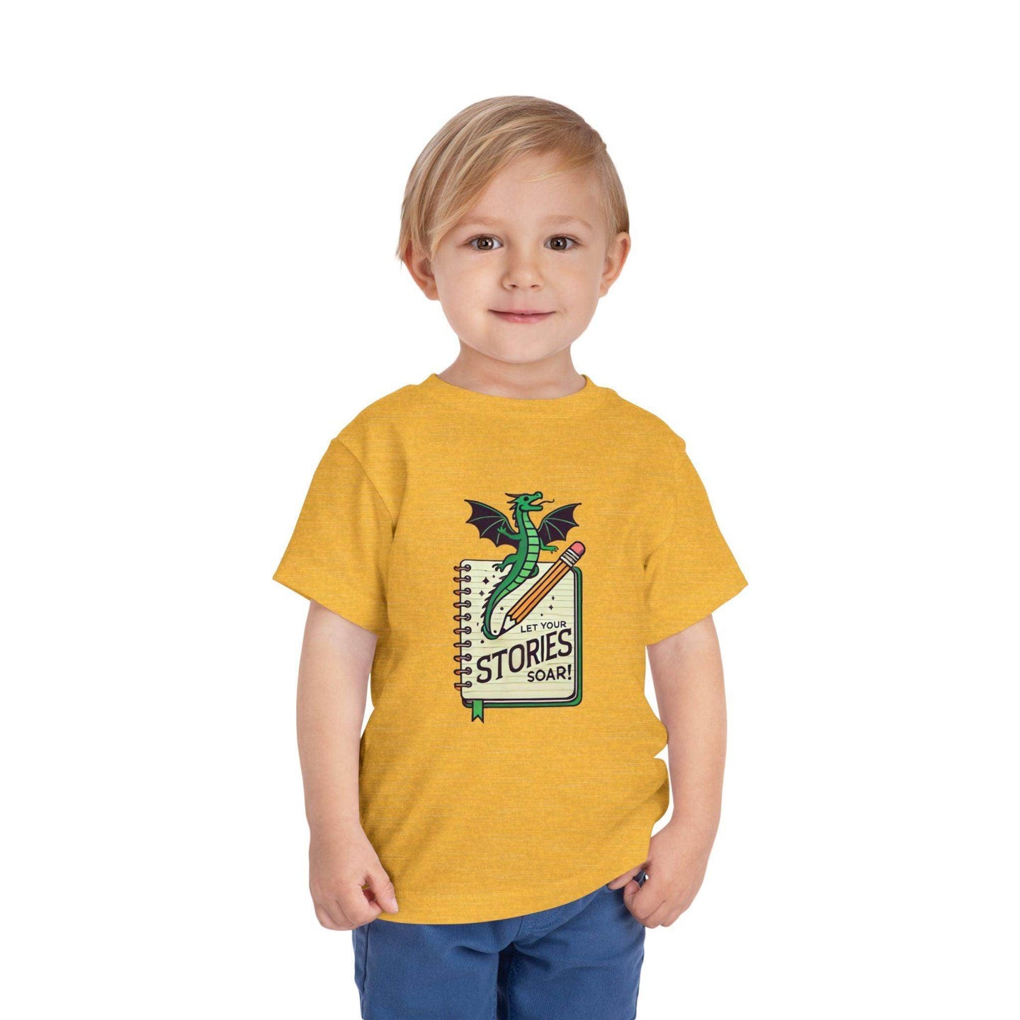 Let Your Stories Soar - Dragon - Toddler Short Sleeve - Brightsee