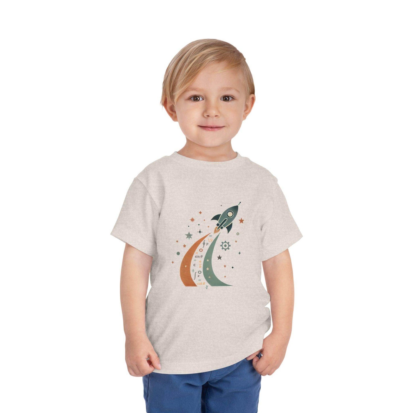 Math Spaceship - Toddler Short Sleeve - Brightsee