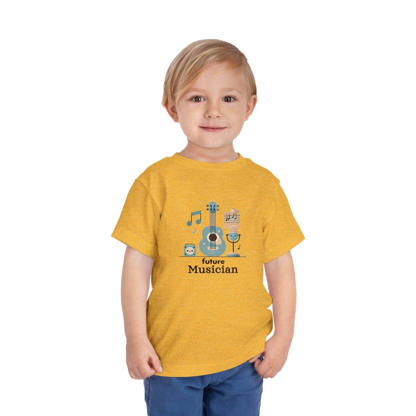 Future Musician Guitar Note - Toddler Short Sleeve - Brightsee