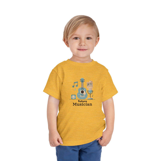 Future Musician Guitar Note - Toddler Short Sleeve - Brightsee