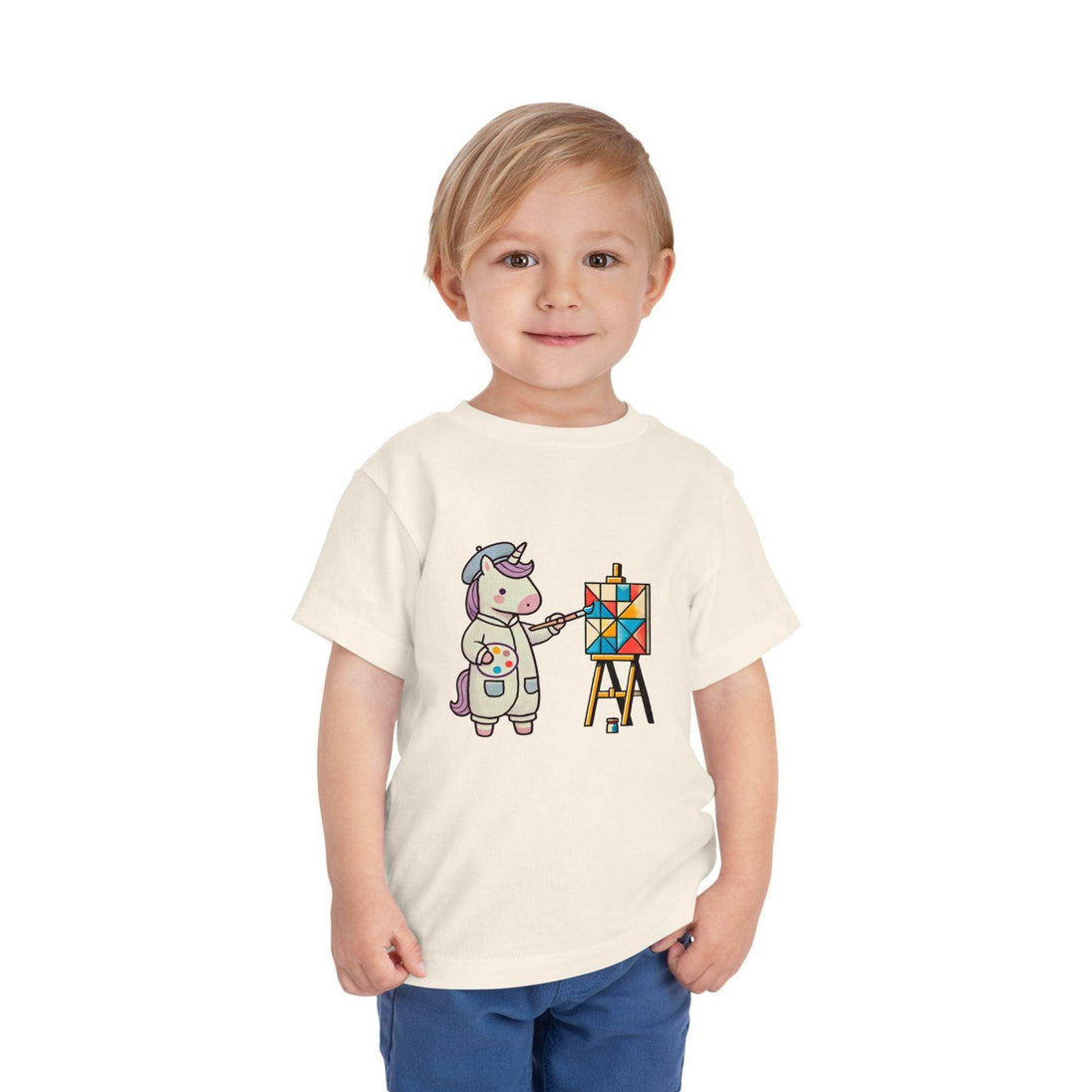 Painting Unicorn - Toddler Short Sleeve - Brightsee