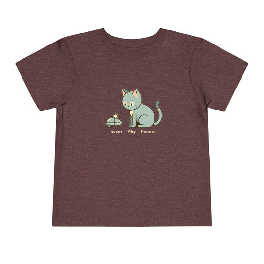 Robot Mouse and Cat - Toddler Short Sleeve - Brightsee