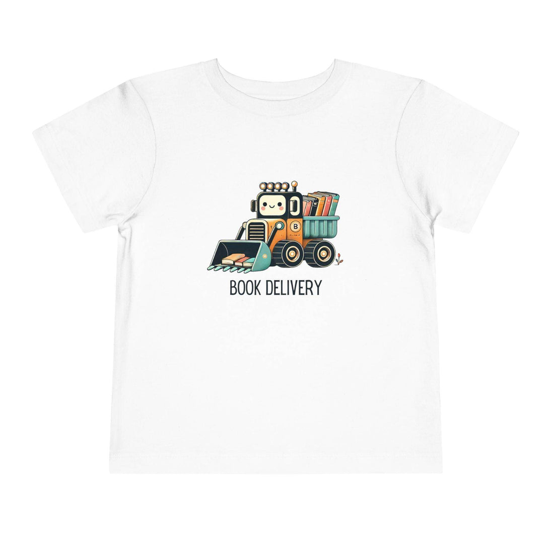 Book Delivery Bulldozer - Toddler Short Sleeve - Brightsee
