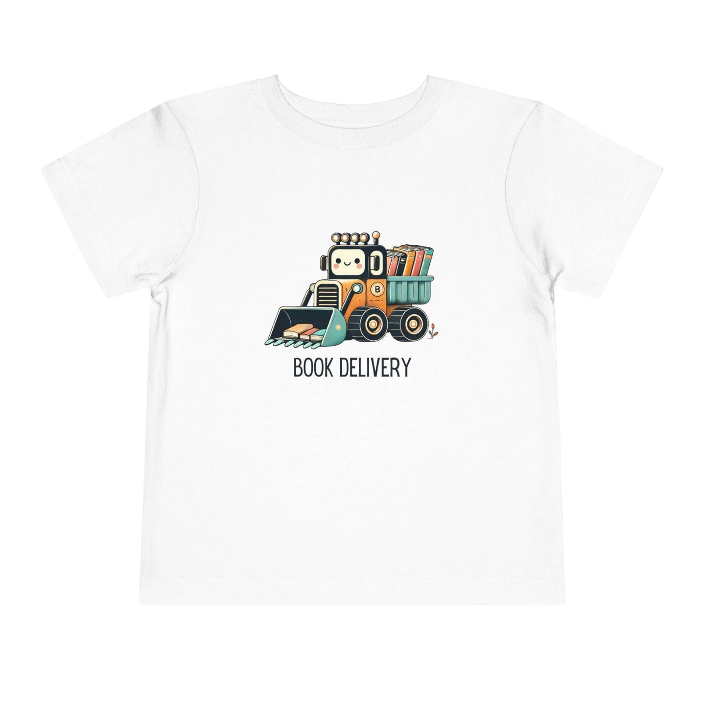 Book Delivery Bulldozer - Toddler Short Sleeve - Brightsee