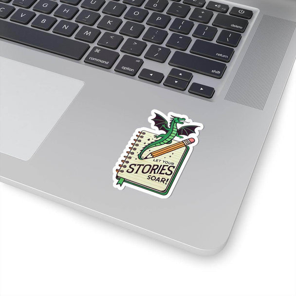 Let Your Stories Soar Dragon Kiss-Cut Stickers - Brightsee