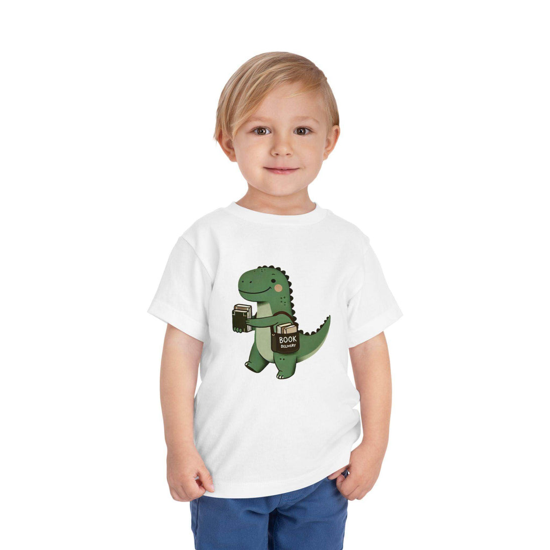 Dino Book Delivery - Toddler Short Sleeve - Brightsee