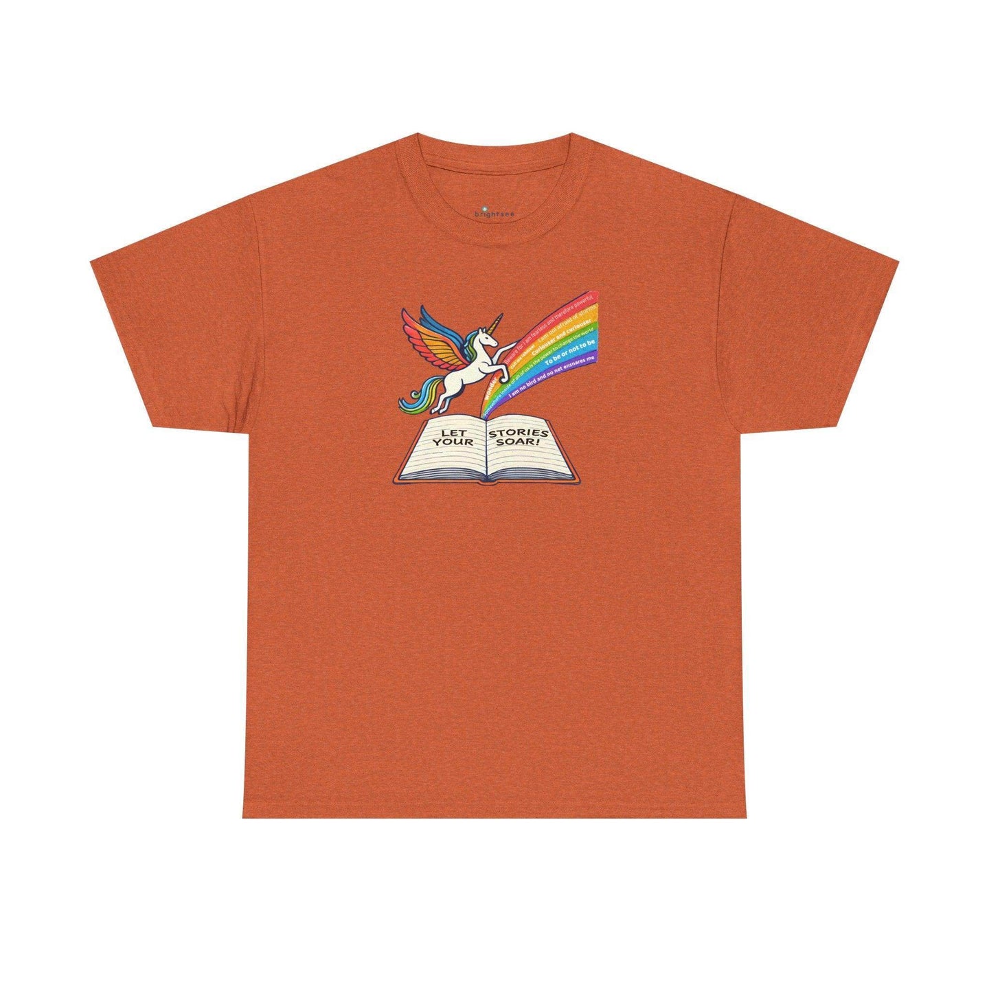Alicorn Reading - Adult Unisex Heavy Cotton - Brightsee